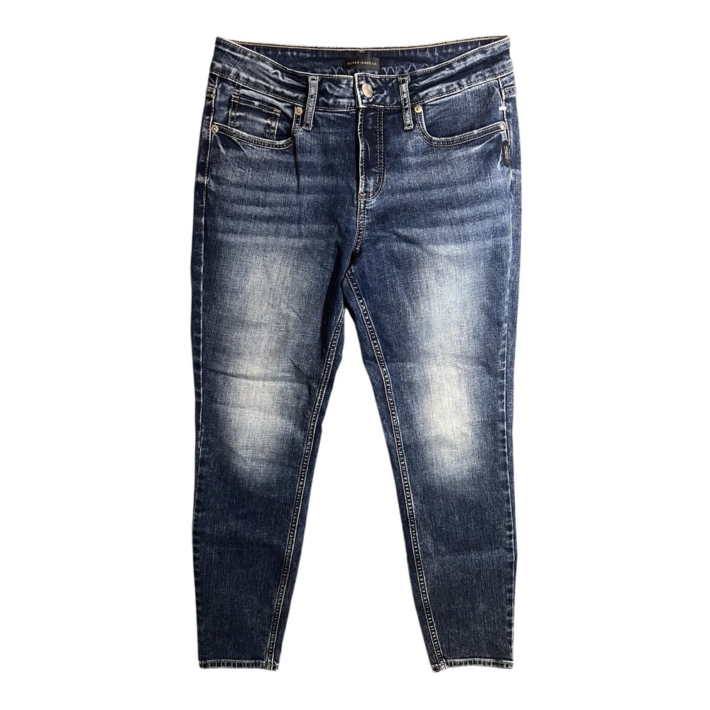 Silver Jeans Co. Suki Skinny Dark Wash Denim Jeans W30 L29 Made in Vietnam